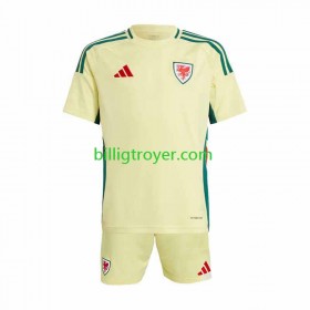 Billige Fotballdrakter Wales Barn Bortedraktsett 2024 Kortermet